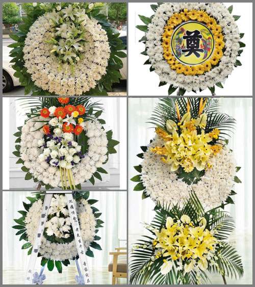 广东广州市花都区花东镇三凤村花圈速递